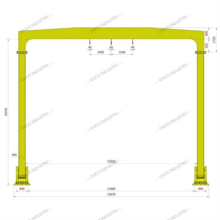 35 TON SWL Marine A-Frame For OSV Vessel