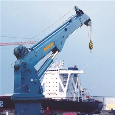 OUCO Marine / Offshore เครนบำรุงรักษาขนาดเล็กเครนเครนไฟฟ้าไฮดรอลิค